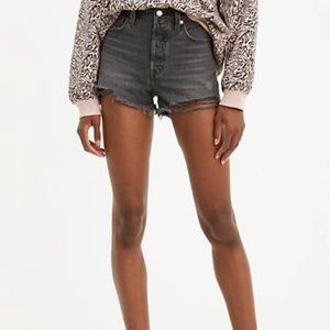 Black Levi jean shorts
